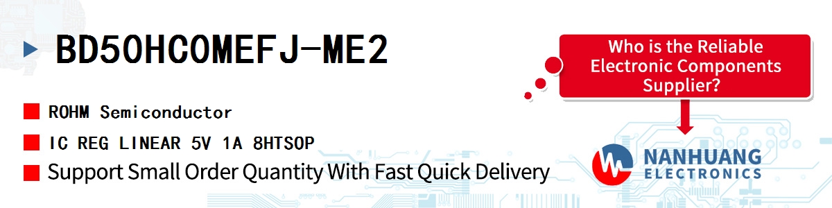 BD50HC0MEFJ-ME2 ROHM IC REG LINEAR 5V 1A 8HTSOP