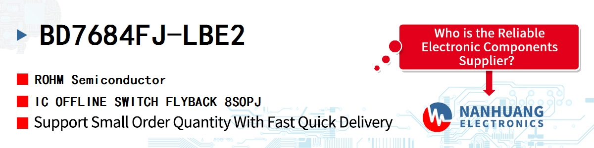 BD7684FJ-LBE2 ROHM IC OFFLINE SWITCH FLYBACK 8SOPJ