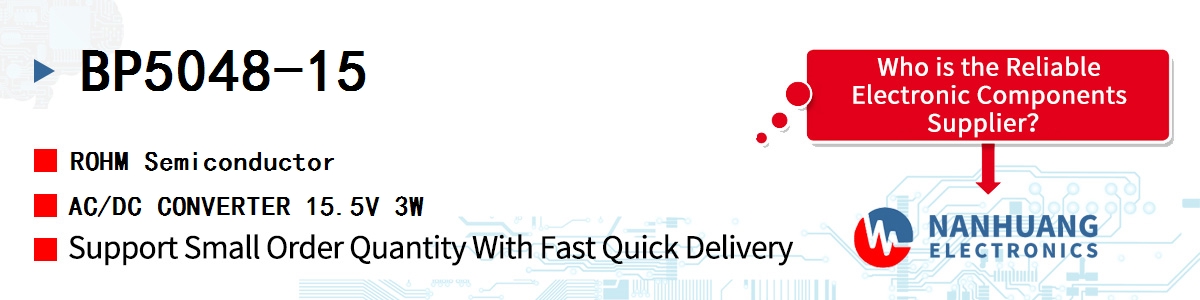 BP5048-15 ROHM AC/DC CONVERTER 15.5V 3W