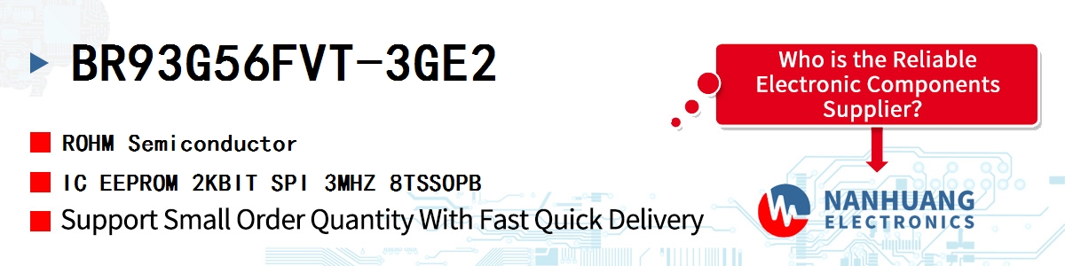 BR93G56FVT-3GE2 ROHM IC EEPROM 2KBIT SPI 3MHZ 8TSSOPB