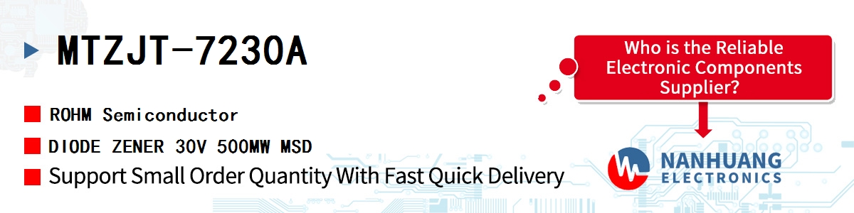 MTZJT-7230A ROHM DIODE ZENER 30V 500MW MSD