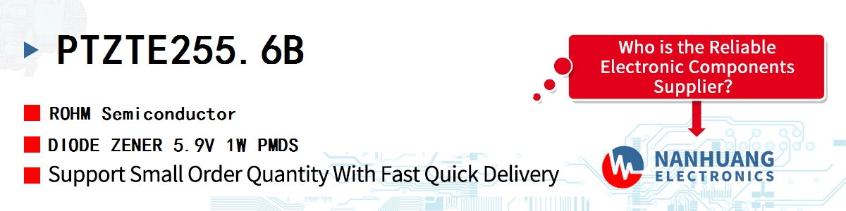 PTZTE255.6B ROHM DIODE ZENER 5.9V 1W PMDS