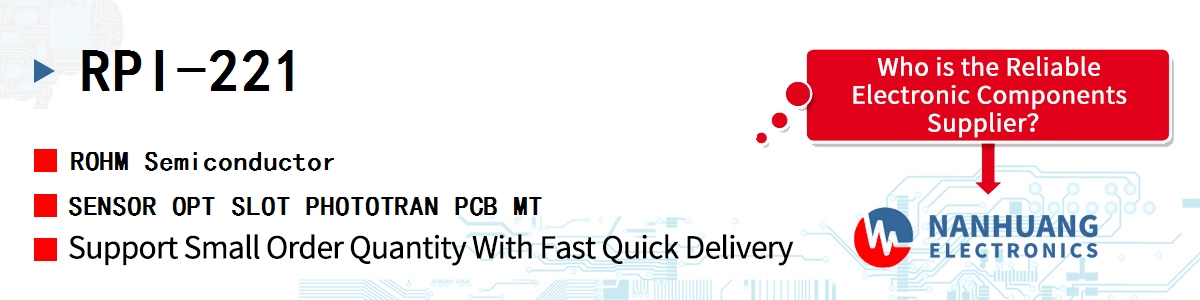 RPI-221 ROHM SENSOR OPT SLOT PHOTOTRAN PCB MT