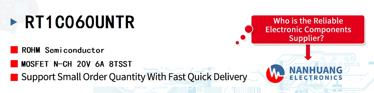 RT1C060UNTR ROHM MOSFET N-CH 20V 6A 8TSST